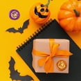 thumbnail image 5 of 1pc Halloween Wax Seal Stamp Set Sealing Wax Stamp Solid Brass Head Wood Handle Retro Brass Stamp Kit Removable for Envelopes Invitations Gift Card Pumpkin 83x22mm Stamps: 25x14.5mm, 5 of 7