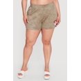 thumbnail image 3 of Women's Plus Size Acid Wash Lip Graphic Shorts, 3 of 4