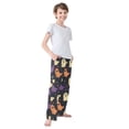 thumbnail image 3 of FORMRS Boys Pajama Pants with Pockets Size 13-14Y Kids Lounge Sleep Bottoms, Purple Halloween Ghosts, 3 of 8