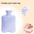 thumbnail image 3 of Hot Water Bottle with Fleece Cover Hot Water Bag for Pain Relief, 3 of 5