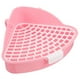 thumbnail image 3 of Urinario de esquina para mascotas, caja de arena triangular para gatos, bandeja de arena para conejos, suministros para mascotas, 3 of 7