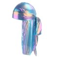 thumbnail image 1 of Gorro de Quimio Sunnimix Brillante Musilim Hat Headwrap Cubierta de Pérdida de Cabello Azul, 1 of 7
