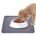thumbnail image 3 of Methold Tazón para perros y gatos, alfombrilla antiadherente para alimentos, mantel para alimentación de bebidas, cojín, fácil de lavar, Suministros para perros Gris, 3 of 6