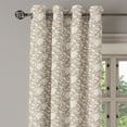 thumbnail image 2 of Ambesonne Floral Grommet Curtain, Abstract Pattern Leaves, 50" x 72", Tan Cream, 2 of 6