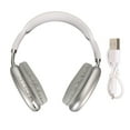 thumbnail image 1 of Auriculares Bluetooth HiFi Graves profundos Micrófono incorporado Soporte Tarjeta de memoria Auriculares inalámbricos para correr Viajes Blanco, 1 of 5
