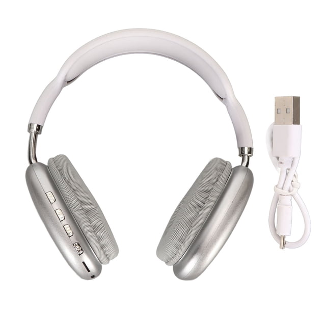 Auriculares Bluetooth HiFi Graves profundos Micrófono incorporado Soporte Tarjeta de memoria Auriculares inalámbricos para correr Viajes Blanco