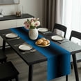 thumbnail image 2 of Blue Black Ombre Table Runner 120 Inches Long, Gradient Contemporary Abstract Art Kitchen Coffee Dining Table Decoration for Home Party Birthday Wedding Home Decor 13x120 Inches, 2 of 8