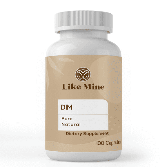 Like Mine DIM 100 Capsules, Pure & Natural, No Fillers or Additives, Dietary Supplement
