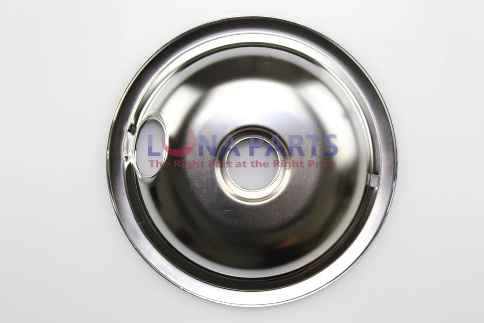 White Westinghouse Kelvinator Stove 8" Burner Chrome Drip Pan Bowl 316048413
