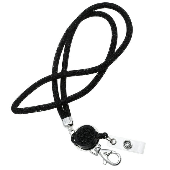unbranded  Fishnet Rhinestone Lanyard Lanyards for Keys Men Man Wallet Fishing Nets Black