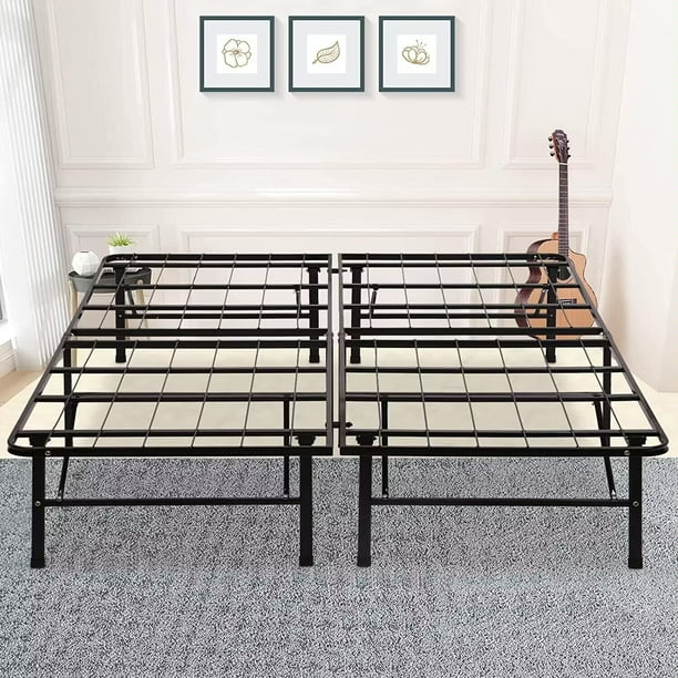 NiamVelo Queen Sturdy Steel Bed Frame 14 Inch Metal Platform Mattress