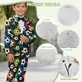 thumbnail image 6 of Xoenoiee Soccer Paint Splatter Print Boys Outfit Kids Tuxedo Suit Set Teens Graduation Outfits Dress Wear Blazer Set Prom Outfit, Size 11-12 Years, 6 of 7
