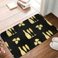 thumbnail image 4 of Pofeuu Gold Bottles Print Flannel Doormats Rug16"x24"Rug Washable Doormats Indoor Outdoor Rugs for Layered Front Door Mats, Porch, Kitchen, Entryway, 4 of 7