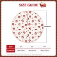 thumbnail image 2 of Fotbe Lips Kiss Pattern Christmas Tree Skirt, Tree Skirts Plush Christmas Decorations, Christmas Tree Skirts Xmas Decorations Holiday Party Decor-30", 2 of 6