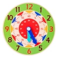 thumbnail image 1 of Reloj de madera Montessori para niños, reloj de pared del dormitorio, juguete educativo para niños JShteea El nuevo, 1 of 7