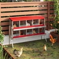 thumbnail image 1 of Chicken Nesting Box with Roll Out Egg Tray, Galvanized Steel Rustproof Laying Boxes for Hens, Chickens & Ducks, Ventilated & Easy-Clean Design, 1 of 7