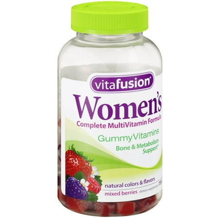 Vitafusion Multivitamin Gummies, Daily Vitamins for Women, Berry Flavored, 150 Count (Pack of 3)
