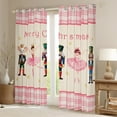 thumbnail image 2 of Homewish Retro Nutcracker Black Out Curtains,Cute Ballet Princess Curtains Pack of 2 (42x63 Each),Merry Christmas Bedroom Curtains For Teens,Ultra Soft Home Decor, 2 of 6