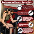 thumbnail image 3 of Ropeless Battle Ropes for Home Gym-PortableCordless Training Rope Fitness Equipment for Men & Women,Weighted WorkoutRopes for HIIT,Versatile Exercise Equipment for Home and Travel Exercise (Black), 3 of 7