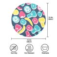 thumbnail image 4 of 15.4inch Round Placemats, DIY Printing Design, Suitable for Kitchen, Table Party Decoration Colorful Fruit and Vegetable Shapes, 4 of 7