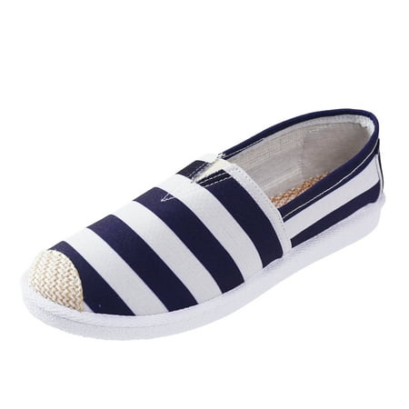 

KI-8jcuD Womens Slippers Memory Foam Women Shallow Mouth Simple Single Shoes Casual Shoes Work Shoes Canvas Colorblock Striped Pattern Slip On Shoes Thong Sandals For Women Size 9 Slippers For Women