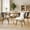 Dark Gray, variant on Daluvenix Rattan Dining Chairs Set of 4 Accent Chairs with Rattan Backrest & Teddy Fleece Fabric Cushion Black