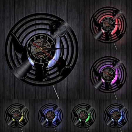 The Loch ness Monster Wall Clock Cryptozoology Plesiosaur Dinosaur Nessie Vinyl Record Wall Clock photo The Loch ness Monster Wall Clock Cryptozoology Plesiosaur Dinosaur Nessie Vinyl Record Wall Clock