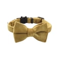 thumbnail image 2 of sunsanly Pet Collar with Copper Bell Comfortable Safe for Skin Fur Solid Color Bow Flannel Collar Anti-Suffocation Buckle Practical Dog Cat Supplies, 2 of 8