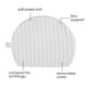 thumbnail image 2 of Almohada de embarazo Wedge Boppy Grey Stripe con funda, 2 of 7