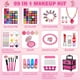 thumbnail image 2 of Kit de maquillaje Kuovei 99 unidades para niñas con espejo, cintas para el pelo y más, 2 of 7
