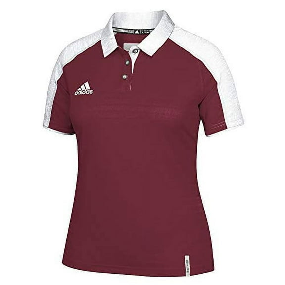 adidas Women's Climalite Modern Varsity Polo - Power Red/White - Size XL