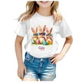 thumbnail image 4 of Teen Boys Short Sleeve Shirts Easter Outfit Easter Egg Print Summer Tops Crewneck Tees Girls Summer Clothes Size 12-13 Years, 4 of 4