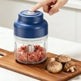 thumbnail image 3 of Electric Garlic Chopper - Rechargeable Mini Chopper with 4/6 Blades,8.5oz & 10.8oz Options,10-Second Fast Operation,USB Convenience,Long-Lasting Power for Chopping Garlic,Veggies,Nuts, 3 of 8
