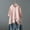 Pink, variant on Aloohaidyvio Womens V-Neck Short Sleeve Loose Button Tunic Shirts Summer Shirts Blouse