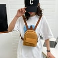 thumbnail image 2 of Women Corduroy Backpack Casual Retro Travel Backpack Solid Color Aesthetic Purse, 2 of 7