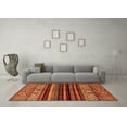 thumbnail image 3 of Ahgly Company Indoor Rectangle Abstract Orange Modern Area Rugs, 5' x 8', 3 of 4