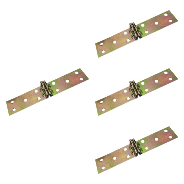 DOLITY 4Pcs Folding Hinges Edge Hinges for Computer Desk Butler Tray Doors 16.2x3.1cm