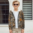 thumbnail image 5 of chaqlin Camouflage Hunting Hoodies for Boys Girls Trendy Y2K Zip up Sweatshirts Kids Long Sleeve Hooded Jacket Lightweight Loose Fit Sports Outerwear with Pocket, 5 of 7
