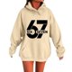 thumbnail image 1 of Six Seven 6 7 sweatshirt autumn and winter hoodie White XXXL, 1 of 4