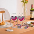 thumbnail image 3 of Pack Of 4 Wine Glass Holders For Hanging Wine Glass Holder For Hanging Cup Holder Festival Wine Glass Holder For Christmas Birthday Wedding (pink), 3 of 5