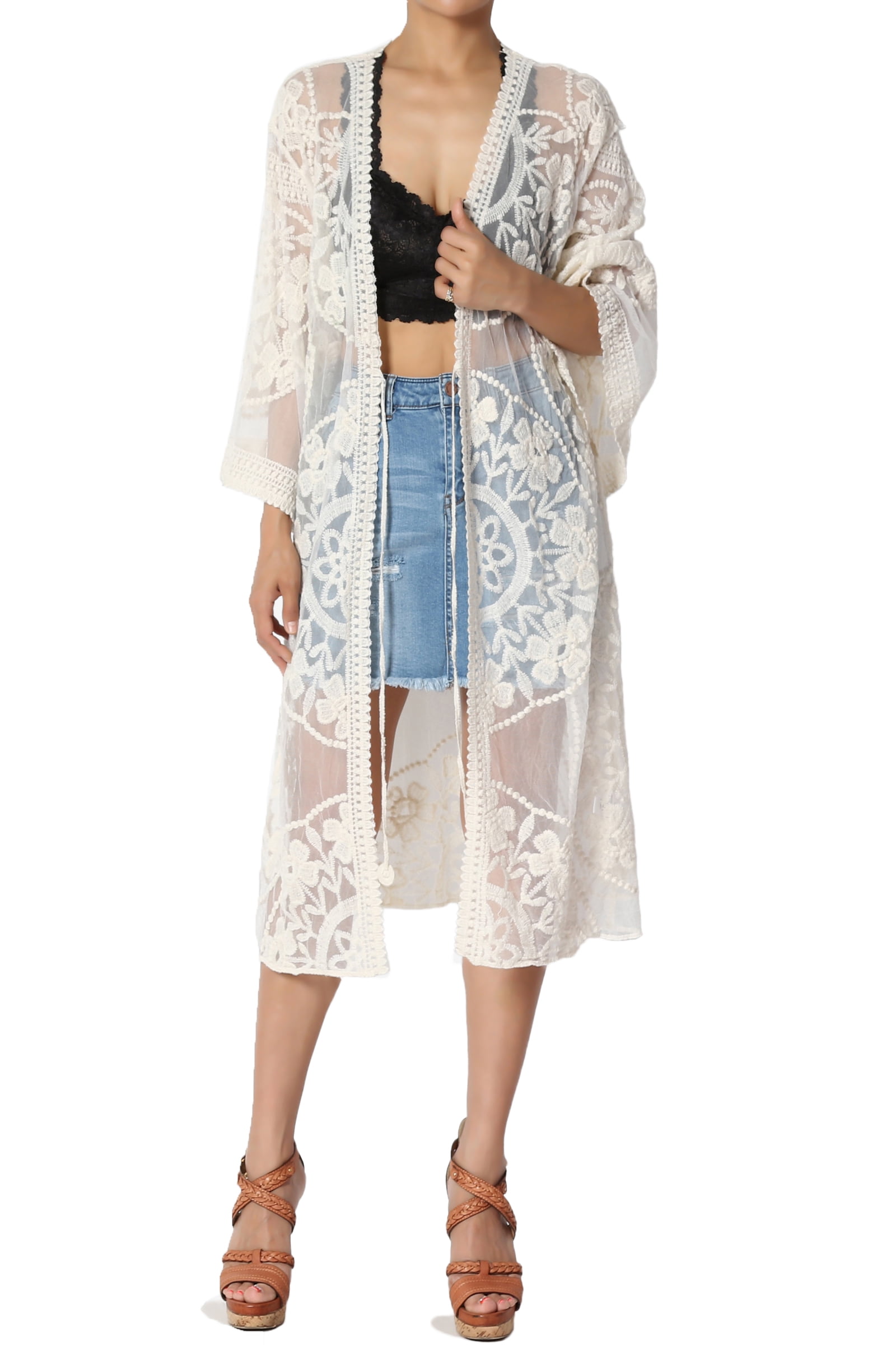 silver duster cardigan