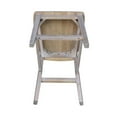 thumbnail image 4 of International Concepts San Remo 24" Counter Height Stool in Washed Gray Taupe, 4 of 9