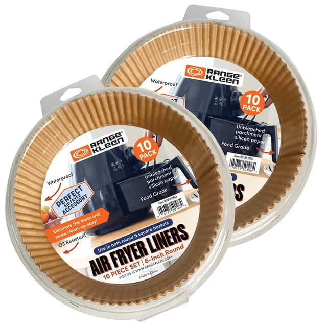 Range Kleen Doublure de friteuse à air rectangulaire jetable non blanchie de 8 pouces