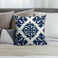 thumbnail image 6 of Blue And White Pioneer Flower Pillow Covers,Blue And White Pioneer Flower Throw Pillow Covers 18"×18" ,Living Room Sofa Couch Pillow Covers,Decorative Pillow Covers, 6 of 7