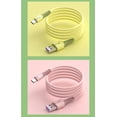 thumbnail image 1 of Silicone Charging Line USB TPE Data 4 3 2 Transferring Cable Charging Cord with Light for iOS 2m, 1 of 2