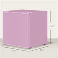 thumbnail image 2 of 1.1 Cu.Ft Small Upright Freezer, Compact Corner Freezer with 5-Level Adjustable Thermostat, Reversible Door & Removable Shelf, Mini Freezer for Apartment Dorm Office, Silver, 2 of 9