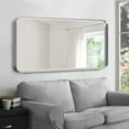 thumbnail image 2 of POSHIONS Bathroom Mirror Metal Framed Mirror Rectangle Wall Mounted Vanity Mirror,32"x 50" Sliver, 2 of 7