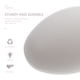 thumbnail image 2 of 20pcs DIY DIY Cáscara de huevo en blanco Graffiti EggShell Juguete de Pascua para niños Niños, 2 of 6