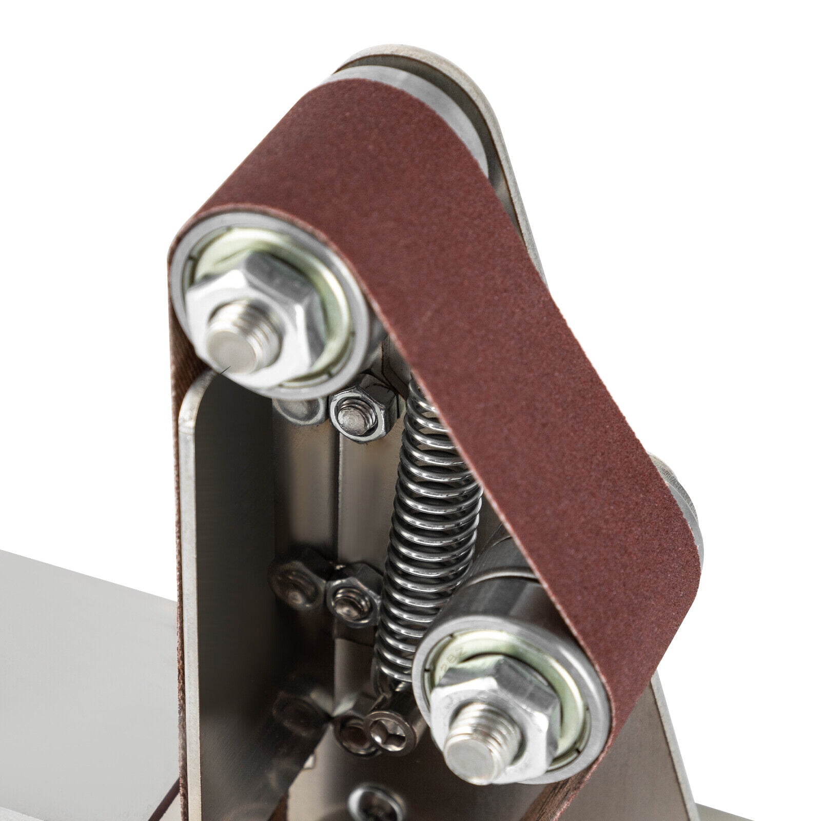 5.9*4.72*7.09in Silver Table Top Grinder Polisher Mini Belt Sander Electric Bench Grinder Sanding Machine
