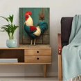 thumbnail image 5 of Rustic Rooster Canvas Wall Art, Autumn Barnyard Chicken Print, Cottage Kitchen Decor, 5 of 8